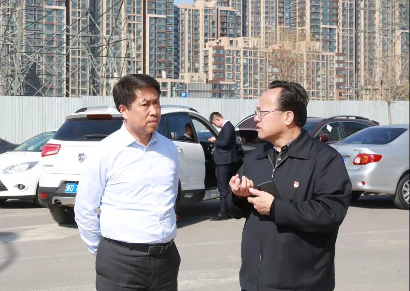 朝阳区副区长杨建海到来广营调研绿化工程建设情况